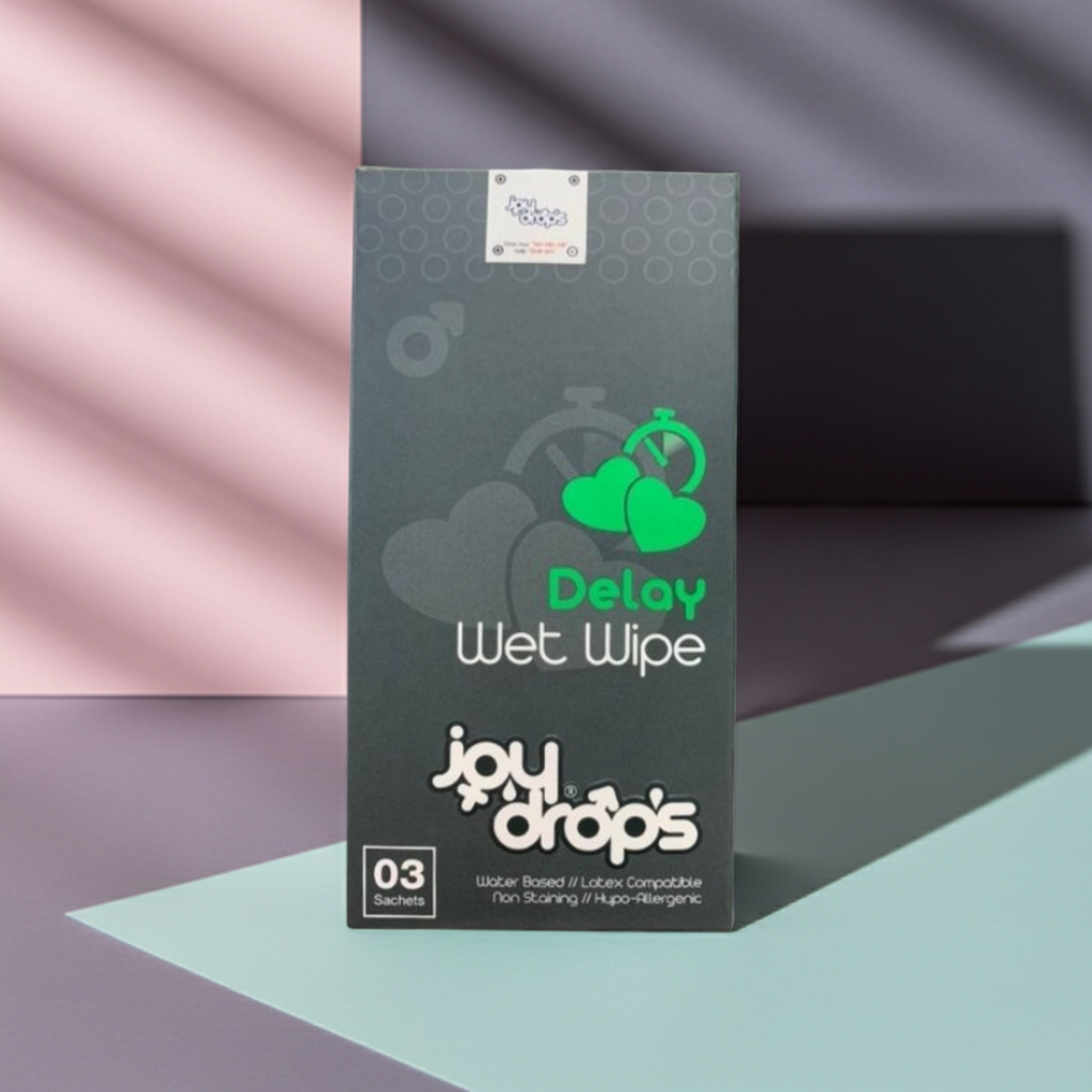 Joy Drops Delay Wipes – Pack of 3 | Desensitizing Wipes for Men