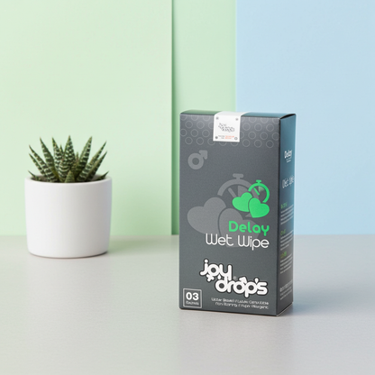 Joy Drops Delay Wipes – Pack of 3 | Desensitizing Wipes for Men
