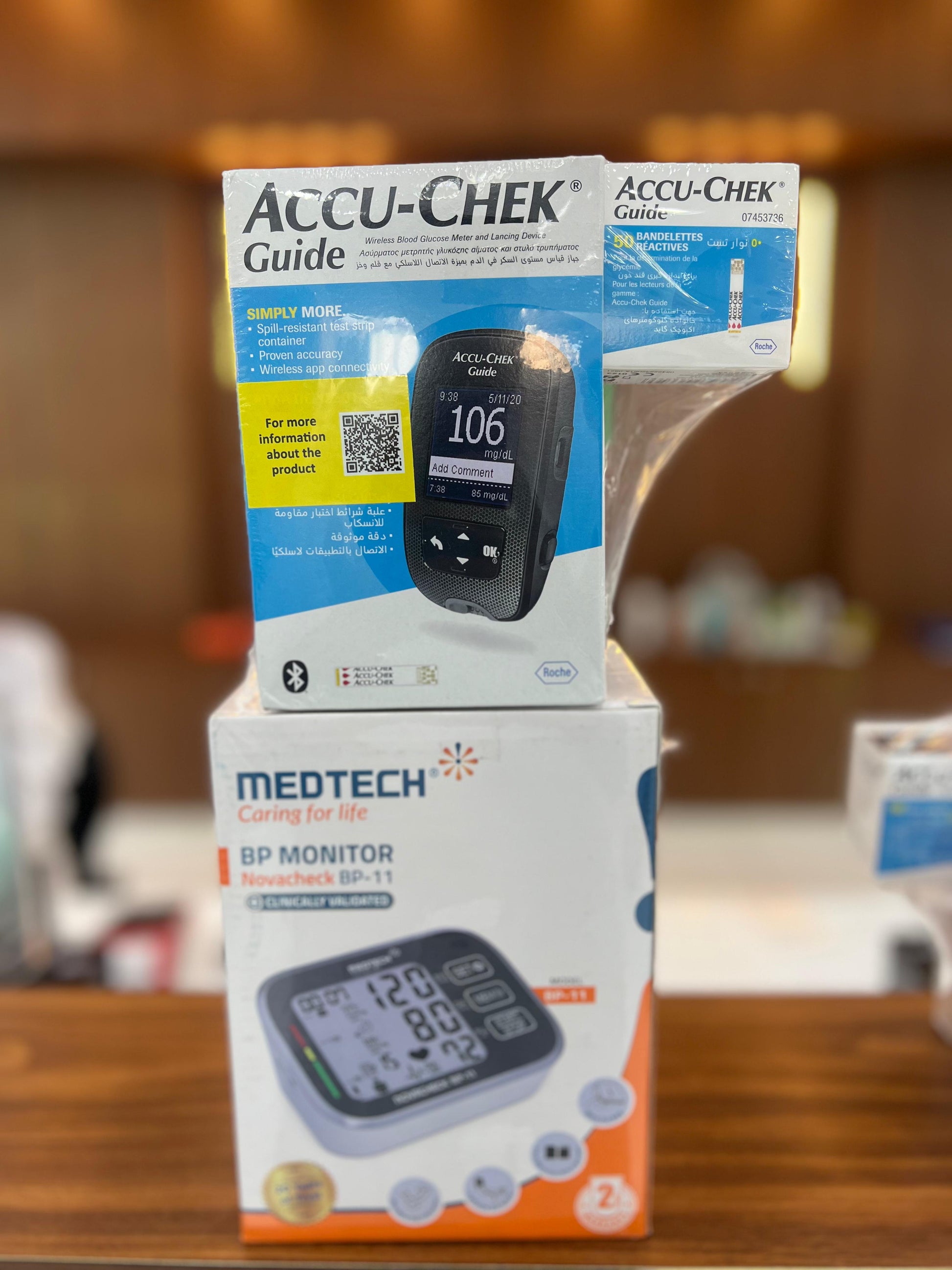 Accu-Chek Guide Mg/Dl Kit+50 Str+Medtech Bp Mont Pack