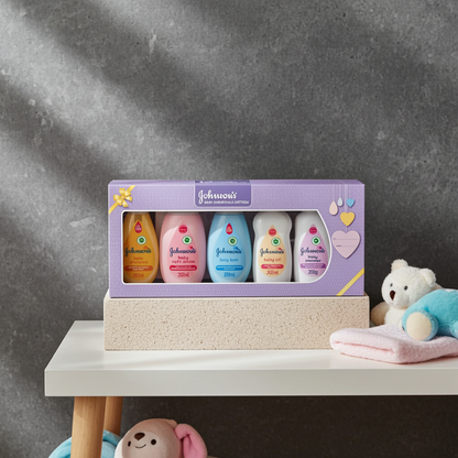 Johnson's Baby Essentials Gift Box – Complete Baby Care Set for Newborns & Gifting