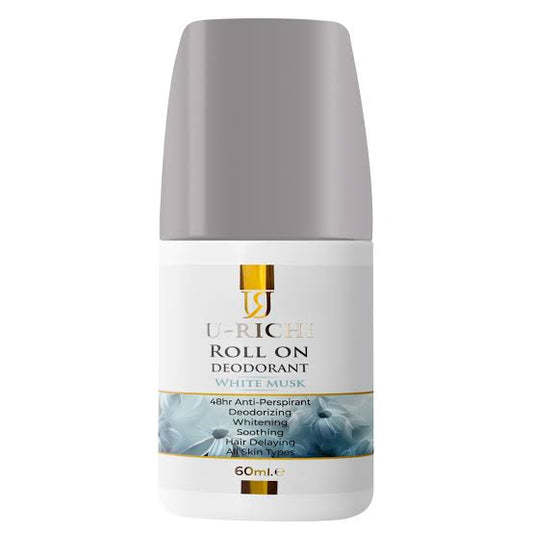 U-Richi Roll On Deodorant White Musk 60Ml + White Musk Body Lotion 226Ml