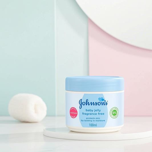 Johnson's Baby Jelly Fragrance Free 100g – Gentle Protective Jelly for Sensitive Baby Skin