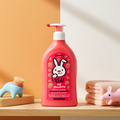 Sanosan Kids Shower & Shampoo Strawberry 400ml