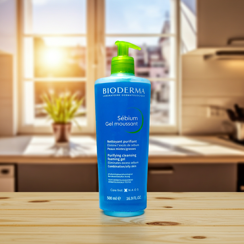 Bioderma Sebium Purifying Foaming Gel for Acne & Blemish-Prone Oily Skin, 500ml