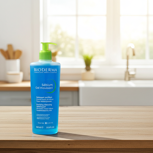 Bioderma Sebium Purifying Foaming Gel for Acne & Blemish-Prone Oily Skin, 500ml
