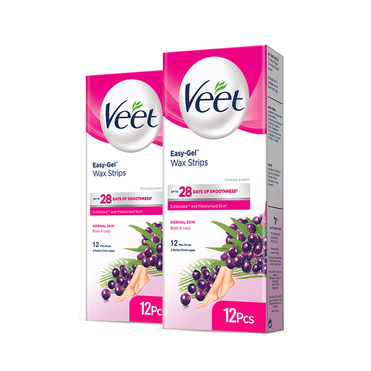 Veet Wax Strips for Normal Skin 2x12s