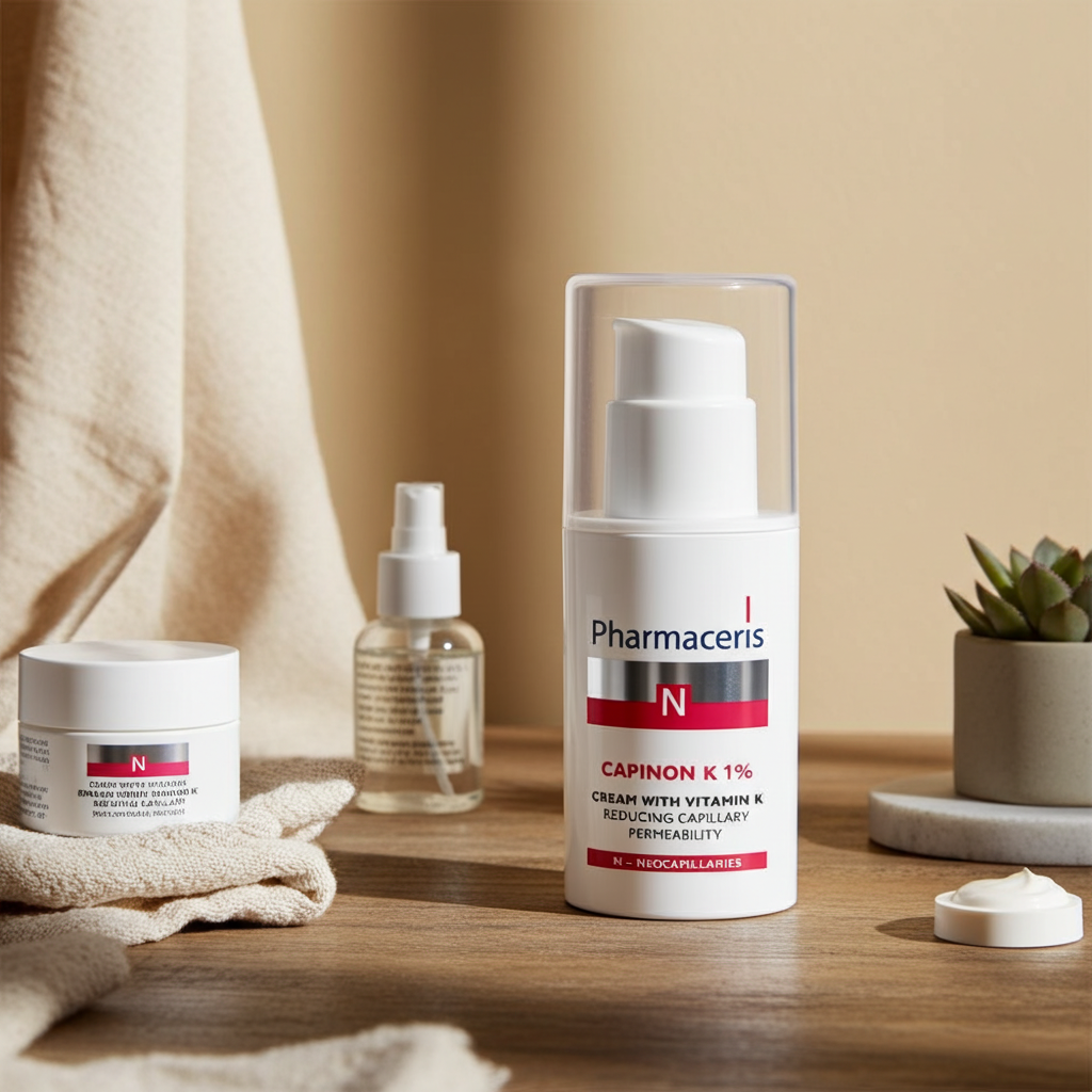 Pharmaceris N Capinon K 1% Vitamin K Cream for Sensitive Skin with Dilated Capillaries 30 ml