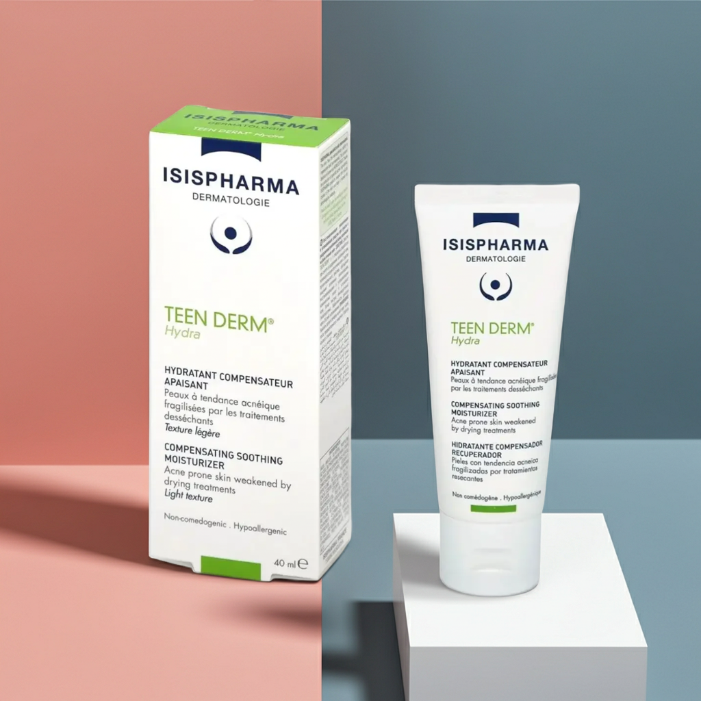 ISIS Pharma Teenderm Hydra Lightweight Moisturiser for Teenage & Oily Acne-Prone Skin, 40ml