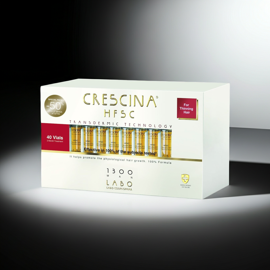 Crescina HFSC Transdermic Complete Treatment 1300 for Men 20 Vials