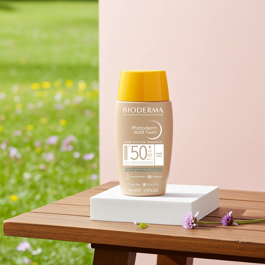 Bioderma Photoderm Nude Touch SPF50+ Water-Resistant Sunscreen for Combination to Oily Skin, Natural, 40ml