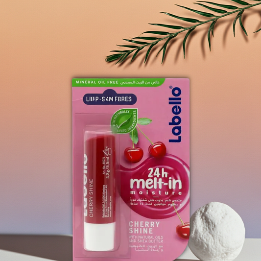 Labello Cherry Shine Moisturising Lip Balm, 4.8g