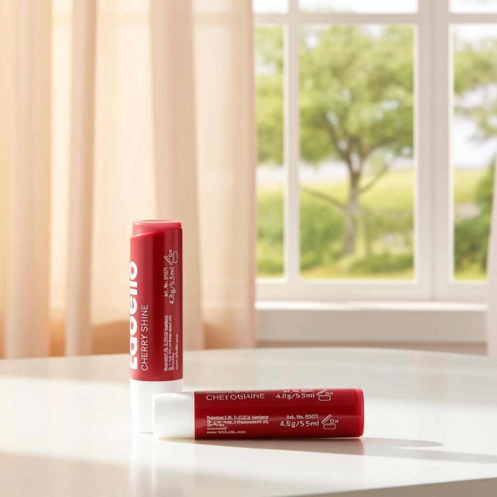 Labello Cherry Shine Moisturising Lip Balm, 4.8g
