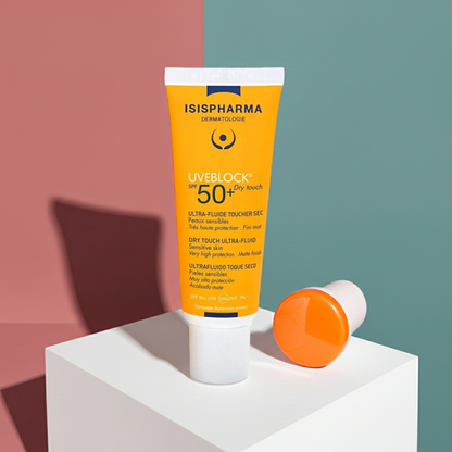 ISIS Pharma Uve Block SPF 50 Dry Touch Invisible Fluid Sunscreen for All Skin Types, 40ml