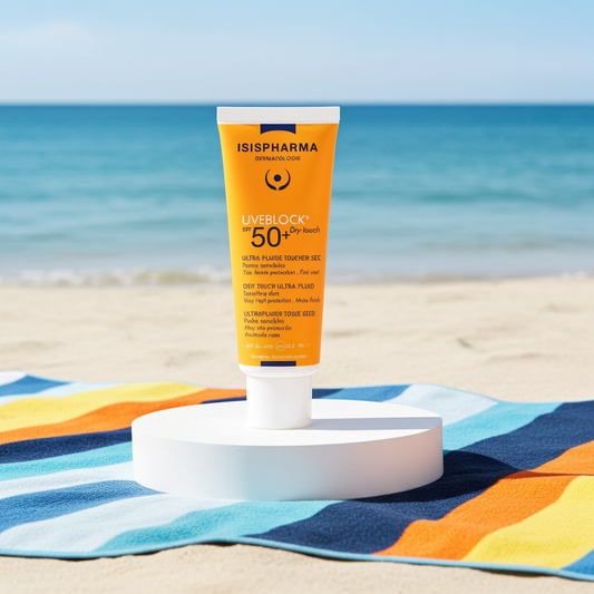 ISIS Pharma Uve Block SPF 50 Dry Touch Invisible Fluid Sunscreen for All Skin Types, 40ml