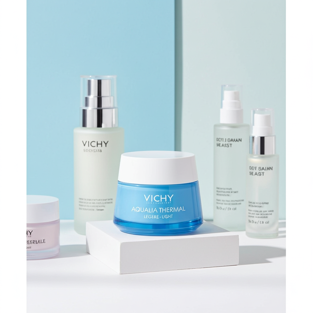 Vichy Aqualia Thermal Light Moisturising Cream 50ml – 24H Hydration for Normal to Combination Skin