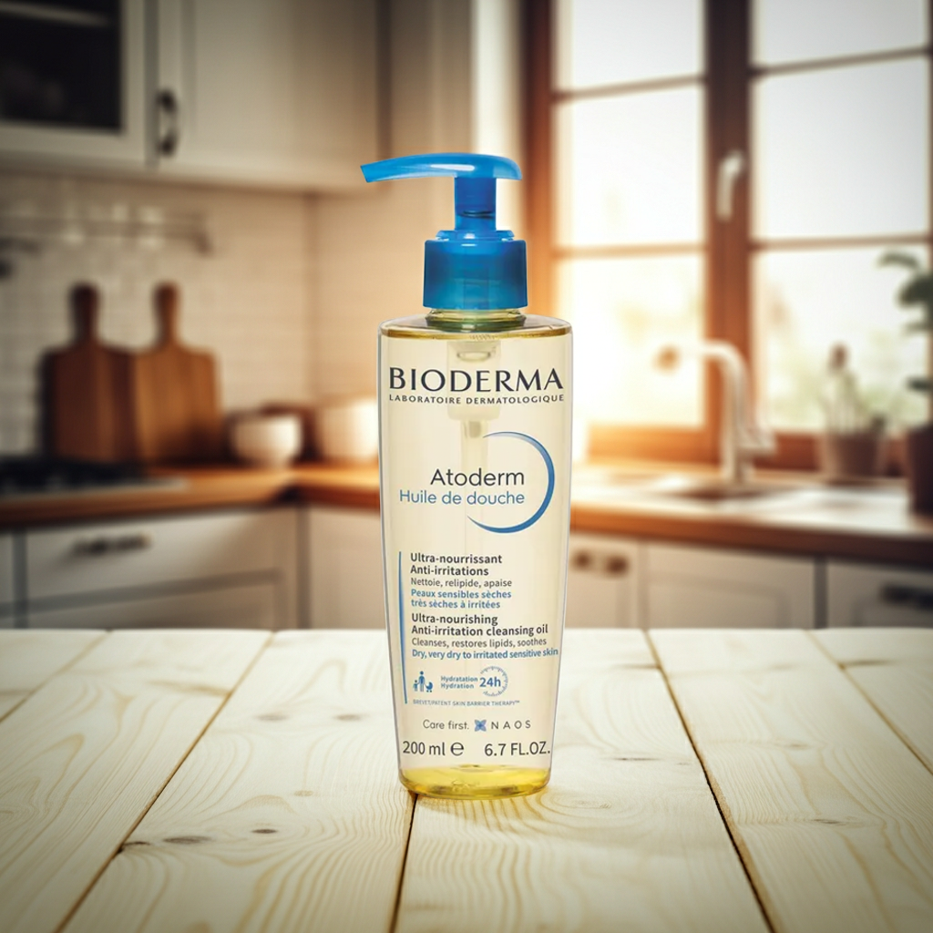 Bioderma Atoderm Huile de Douche Nourishing Shower Oil for Dry & Sensitive Skin, 200ml