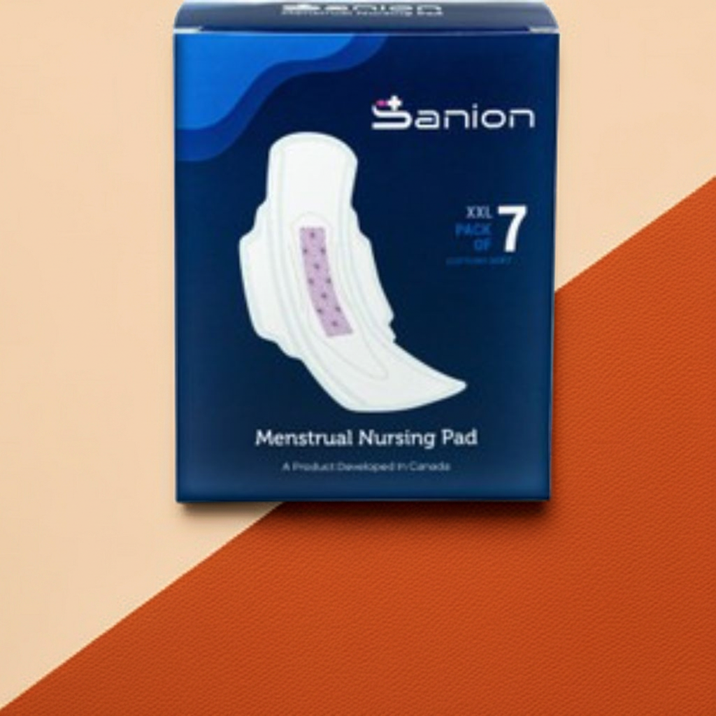 Sanion Menstrual Nursing Pad XXL 7 Pads – Extra-Large Postpartum & Heavy Flow Protection