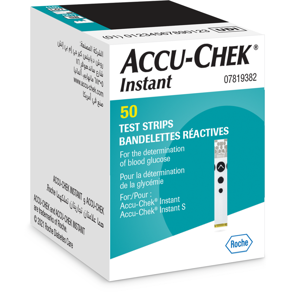 Accu Check Instant Test Strips, 50 Pieces