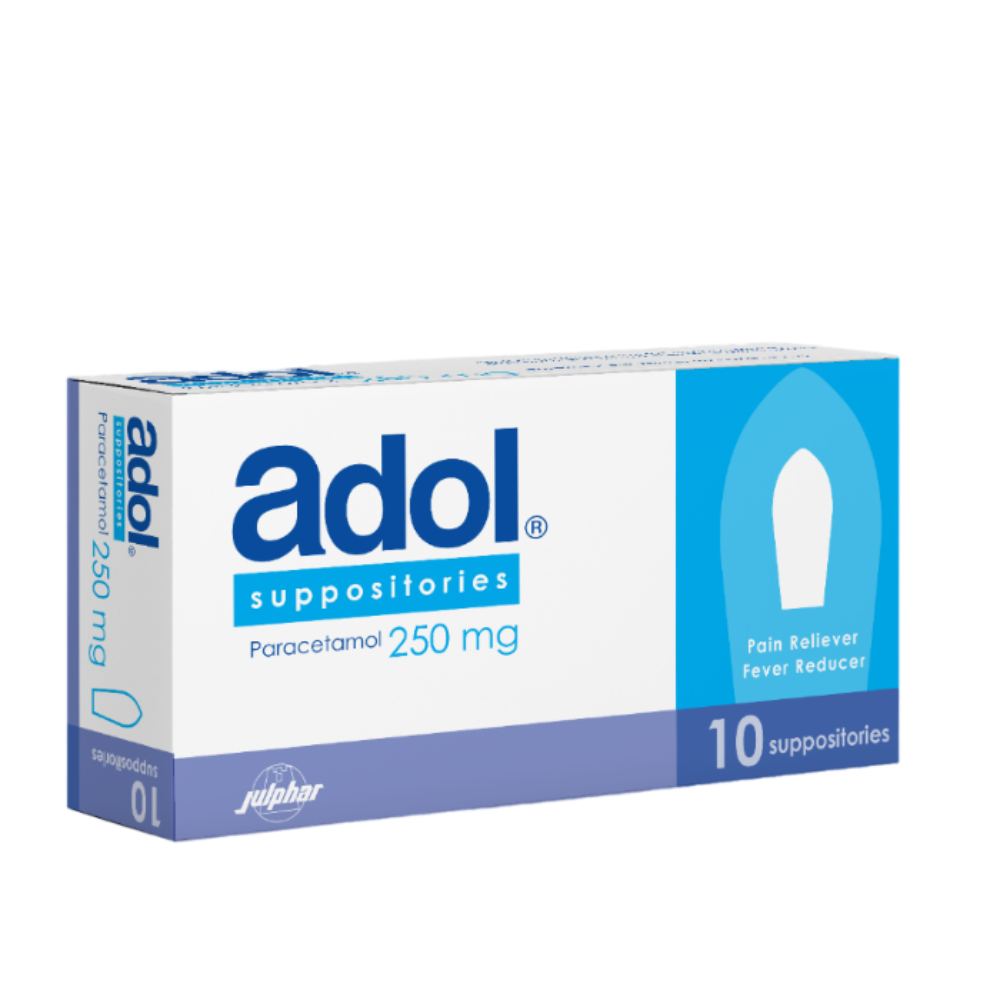 Adol 250 Mg Suppositories 10 Pieces