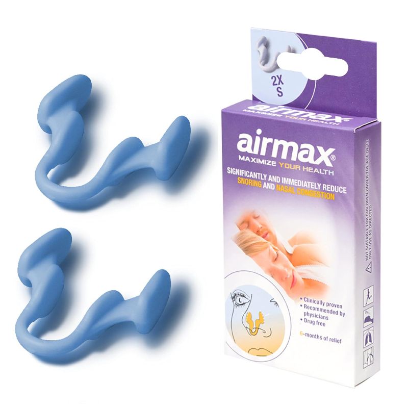 Airmax Anti-Snoring Agent And Breathe More Freely Through The Nose 2 Pack (S)