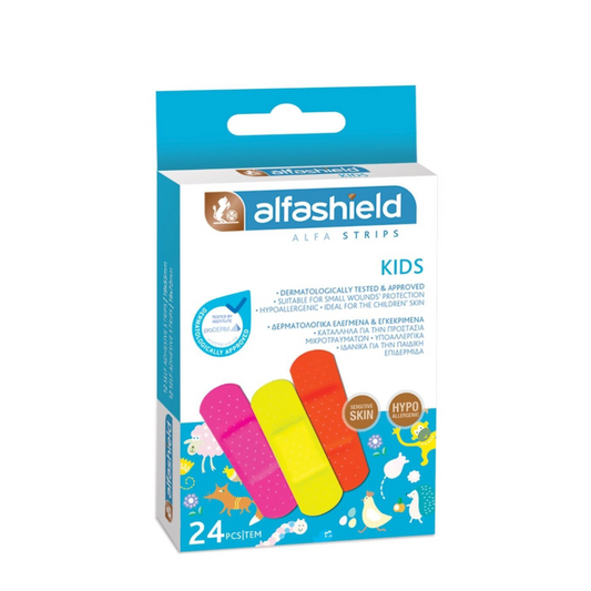 Alfashield Strips Kids 2 Sizes S-027, 24 Pieces