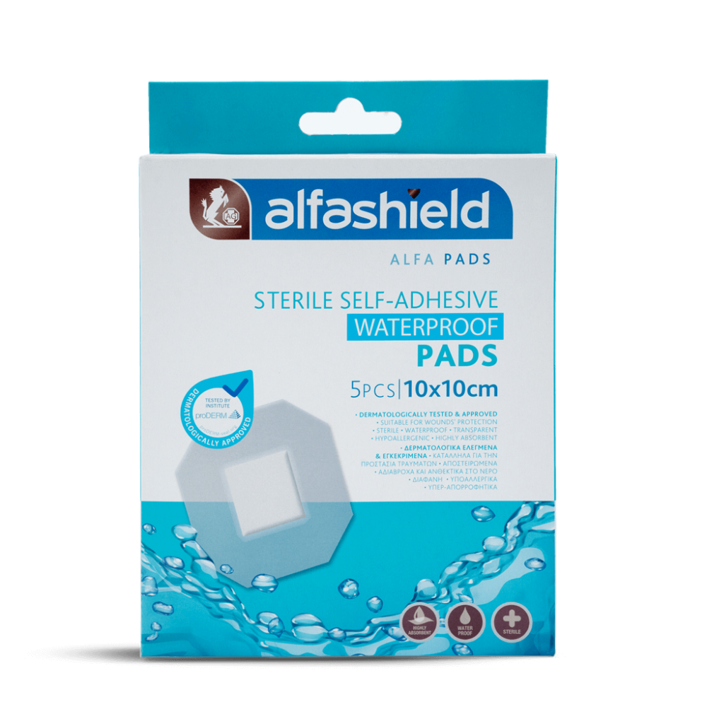 Alfashield Wp Sterile Pads 10X10cm S-019, 5 Pieces