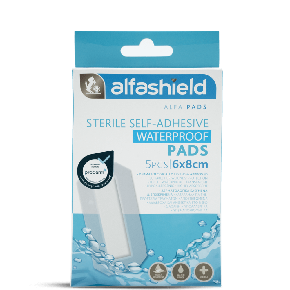 Alfashield Wp Sterile Pads 6X8cm S-016, 5 Pieces