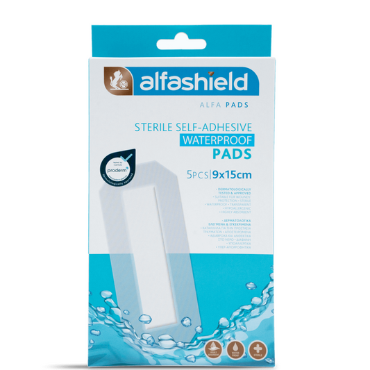 Alfashield Wp Sterile Pads 9X15cm S-052, 5 Pieces