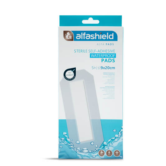 Alfashield Wp Sterile Pads 9X20cm S-017, 5 Pieces