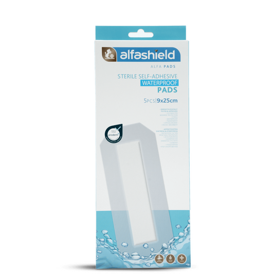 Alfashield Wp Sterile Pads 9X25cm S-018, 5 Pieces