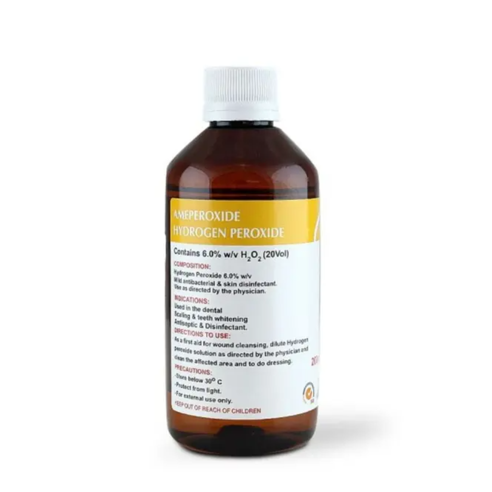 Ameya Hydrogen Peroxide 6% Solution 200 Ml-Ameperoxide