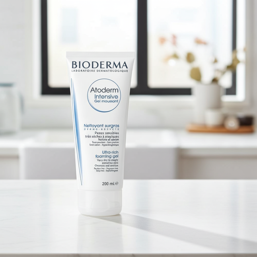 Bioderma Atoderm Intensive Gel Moussant Foaming Cleansing Gel for Very Dry & Atopic Skin, 200ml