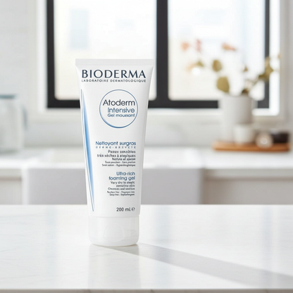 Bioderma Atoderm Intensive Gel Moussant Foaming Cleansing Gel for Very Dry & Atopic Skin, 200ml