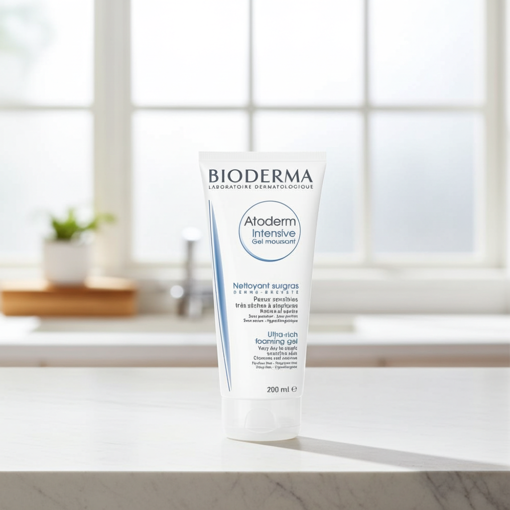Bioderma Atoderm Intensive Gel Moussant Foaming Cleansing Gel for Very Dry & Atopic Skin, 200ml