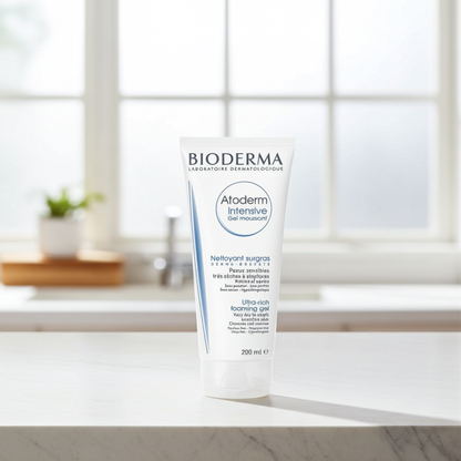 Bioderma Atoderm Intensive Gel Moussant Foaming Cleansing Gel for Very Dry & Atopic Skin, 200ml