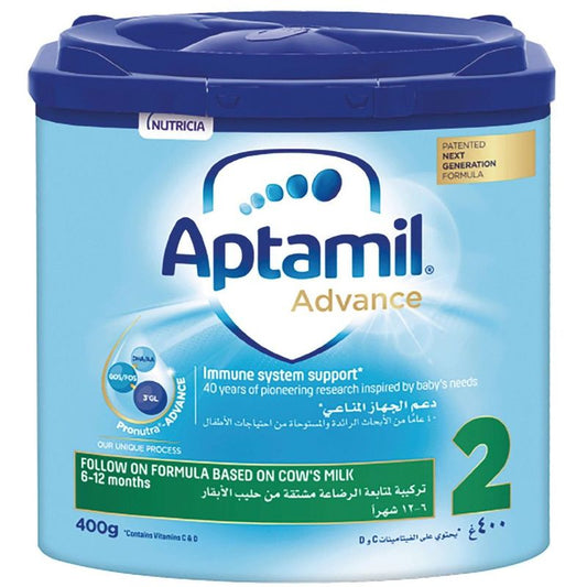 Aptamil Advance 2 Follow-On Formula For 6-12 Months, 400G