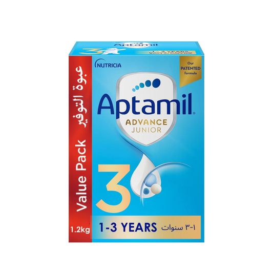 Aptamil Advance Junior Growing Up Milk Formula Palm Oil Free Stage 3 1 To 3 Years, 1200G