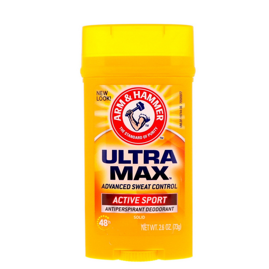 Arm & Hammer Umax Deodorant Active Sport Solid Wide, 73G