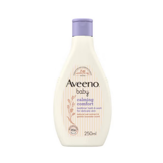 Aveeno Baby Calming Comfort Bedtime Bath & Wash, 250Ml