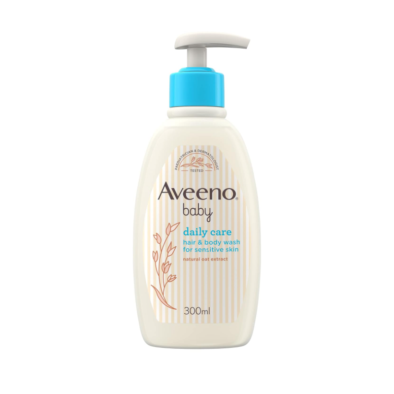Aveeno Baby Daily Care Hair & Bath Wash With Oat 0tract For Sensitive Skin, 300ml