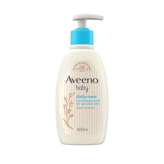 Aveeno Baby Daily Care Hair & Bath Wash With Oat 0tract For Sensitive Skin, 300ml
