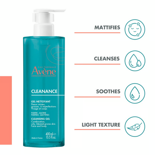 Avene Cleanance Gel 400Ml 1+1 Offer Pack