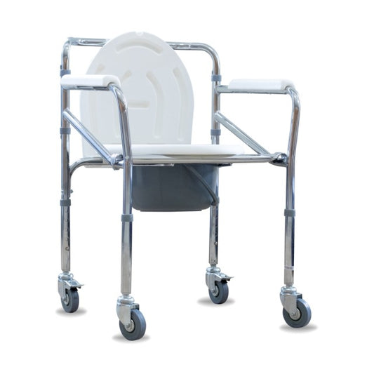 Az Commode Chair With Wheel (Tcm696)