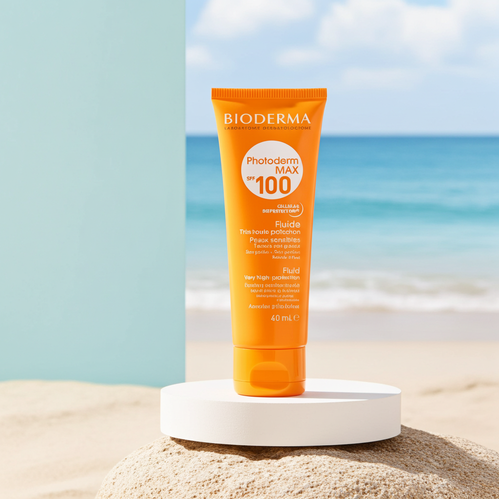Bioderma Photoderm Max SPF100 Water-Resistant Sunscreen for Sensitive Skin, Face & Body, 100ml