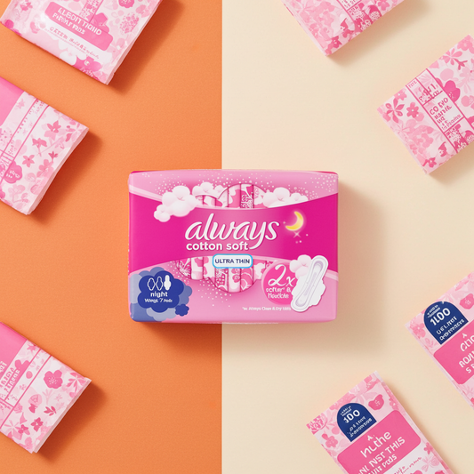 Always Pink Ultra Thin Sanitary Pads 8 Pads – Lightweight Daily Protection with SoftDry Technology