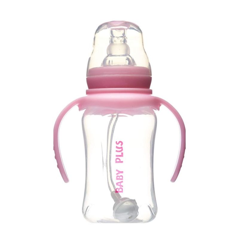 Baby Plus 5100 Plastic Feeding Bottle With Handle 150 Ml