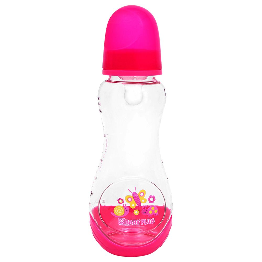 Baby Plus Printed Feeding Bottle With Hood Cap, 125Ml