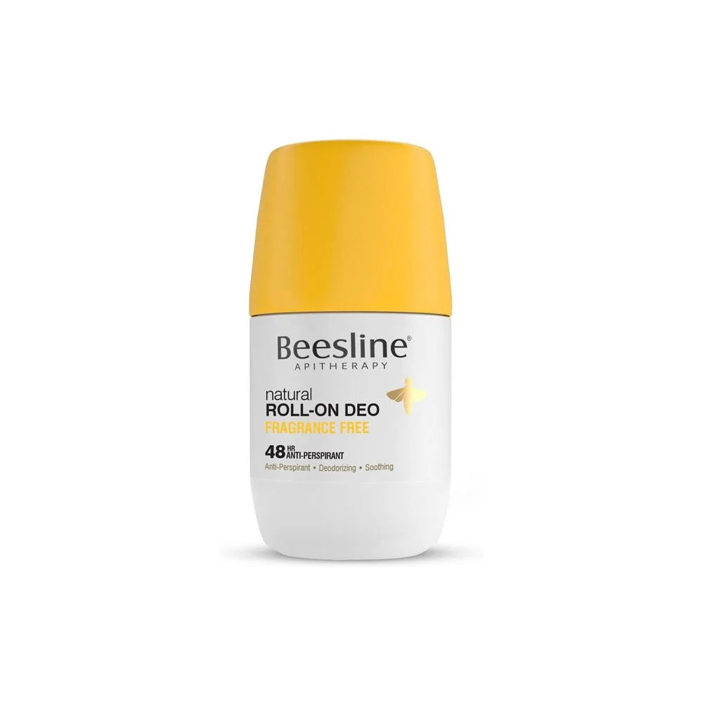 Beesline Natural Roll-On Deodorant Fragrance Free 50ml