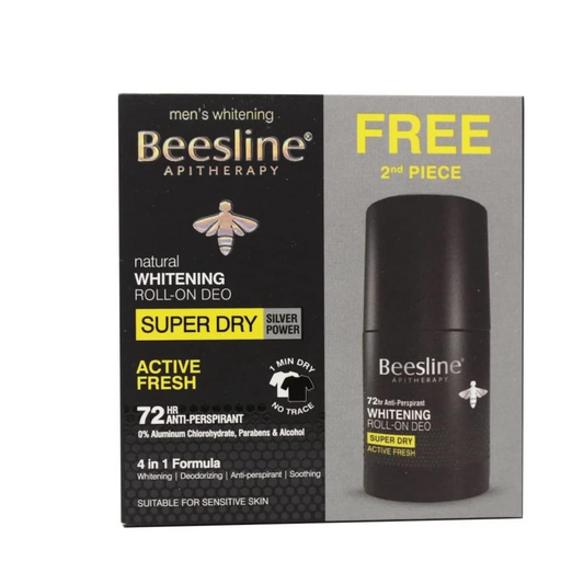 BEESLINE WHITENING ROLL ON SUPER DRY ACTIVE FRESH (1+1)