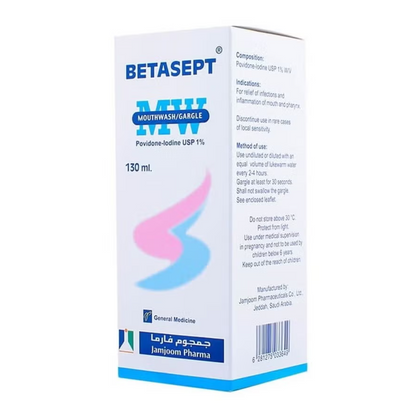 Betasept Antiseptic Mouthwash Chlorhexidine 130ml | Oral Hygiene